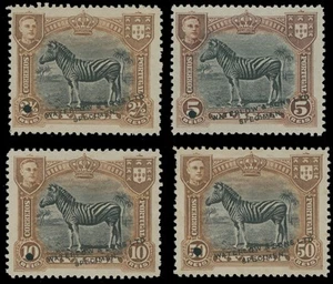 1911 NYASSA ZEBRA FOUR ESSAYS OF WATERLOW & SONS W/BOOKLET SC.#51/56 - Picture 1 of 3