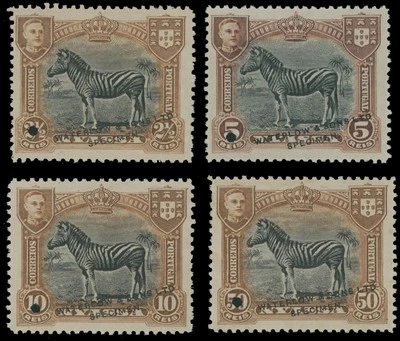 1911 NYASSA ZEBRA FOUR ESSAYS OF WATERLOW & SONS W/BOOKLET SC.#51/56 - Image 1 of 3