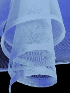 Baby Blue 60" Wide Petticoat Hard Net Stiff Can-Can Net Mesh Fabric by The Yard - Picture 1 of 3