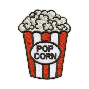 Popcorn Aufnäher / Abzeichen Bestickt - Picture 1 of 1