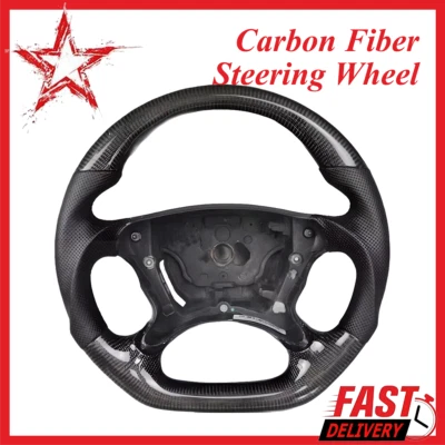 For Mercedes Benz R230 W209 W219 W211 CLK G55 E55 Carbon Fiber Steering Wheel - Изображение 1 из 4