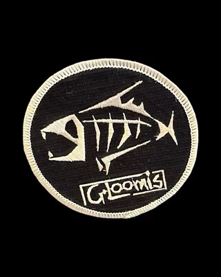 Vintage G•Loomis Black/Silver Fear No Fish Logo Patch, New Old Stock