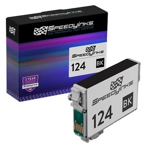 Reman Black Ink for Epson 124 T124120 NX125 NX127 NX420 323 320 325 NX430 435 - Picture 1 of 5