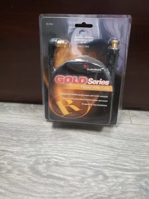 RadioShack 6 ft. Coaxial Video Cable gold series 15-1514 NEW IN BOX - Image 1 of 3