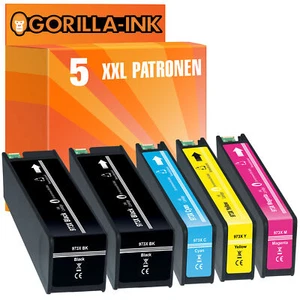 5x Patronen Mega-XXL für HP973X PageWide Pro 452 DN 452 DW 452 DWT 477 DN - Bild 1 von 12