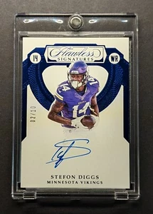 STEFON DIGGS Auto 2017 Flawless Signatures Sapphire Blue Foil SSP /10 - Picture 1 of 7
