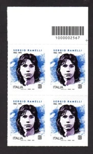 Italia 2025 : Sergio Ramelli - quartina con codice a barre, MNH** - Picture 1 of 1