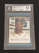 FRANCISCO LIRIANO 2002 BOWMAN CHROME DRAFT ROOKIE CARD BECKETT BGS 8.5 NM-MT+