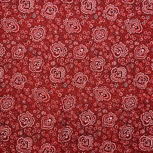2 Yards of Fabric, 100% Cotton. Concord Fabrics. Pattern 1256. RED - Picture 1 of 1