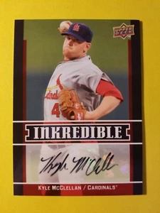 KYLE McCULLAN (SP) INKREDIBLE AUTO AUTOGRAPH #INK-KM ST. LOUIS CARDINALS 2009 UD - Bild 1 von 3