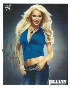 M3827 Jillian Hall signed VERY SEXY wrestling photo w/COA **BONUS** - Picture 1 of 3