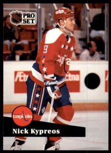 1991-92 Pro Set Nick Kypreos Washington Capitals #513