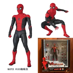 In Stock Spider-Man Far From Home MAFEX No.113 Action Figure Toys Set 15CM Gift - Picture 1 of 9