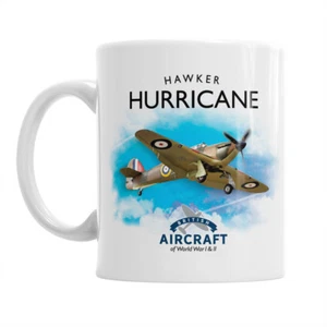 Hurricane Hawker Coffee Cup Mug, WWII Aircraft Birthday Xmas Gift Men Women - Picture 1 of 4