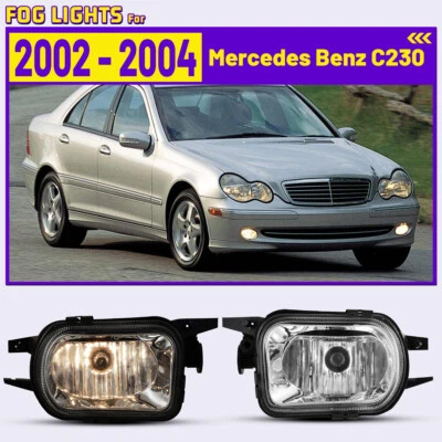 Clear Lens Driving Fog Lights Bumper Lamps for 2001-2004 Mercedes Benz SLK 320 - Image 1 of 4