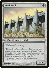 1X Steel Wall Mirrodin MP FOIL MTG CARD