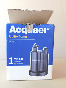 Acquaer Submersible Water Pump 1/6 HP utp017-1 Thermoplastic Utility Pump