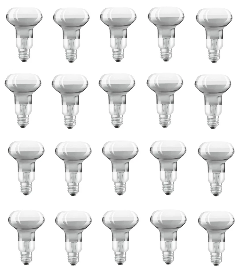 20x Osram LED Star R63 Reflektor E27 2,8W = 19W warmweiß 60° EEK:F(Spektrum A-G) - Bild 1 von 3