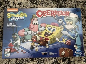 NEU VERSIEGELT SPONGEBOB SCHWAMMKOPF OPERATION BRETTSPIEL NICKELODEON NEU IM KARTON HASBRO - Bild 1 von 2