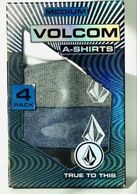 Volcom ~ Men's 4-Pack Tanks Tops Performance Undershirts  Ribbed Cotton A-Shirts - Image 1 of 4