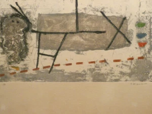 ze16/3 JAMES COIGNARD Grabado Carborundum 1977 "Perfil en gris" Ex. ea - Imagen 1 de 7