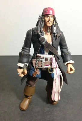 Figura de acción Zizzle Piratas del Caribe Jack Sparrow 7 pulgadas con abrigo Foto 1 de 4