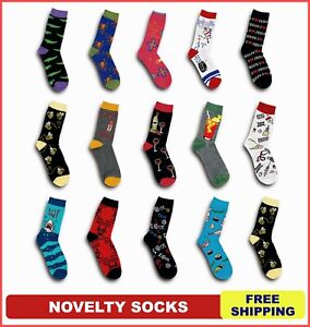 Unisex Novelty Socks Cotton Funny Sox Men Women Crazy Crew Socks Size 6-11 11-14