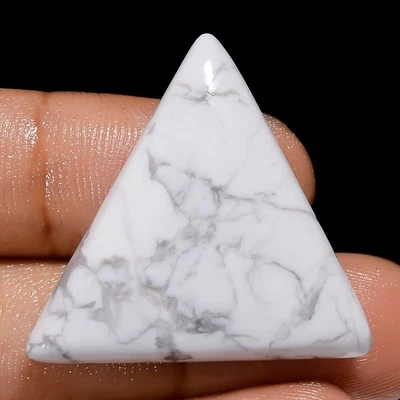 Brazalete Howlite 34,5 Ct. Cts Fabricación Triángulo Cabujón Natural 29X28X5 mm Foto 1 de 4