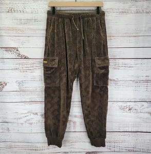 Maison Article Embossed Velour Cargo Hose Herren S Braun Hip Hop Streetwear - Bild 1 von 11