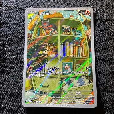 Litten 167/162SV05: Temporal Forces Holo Full Art - Image 1 of 2