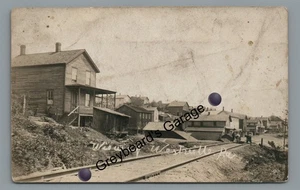 RPPC Railroad Train through WESTVILLE PA Jefferson County Real Photo Postcard - Picture 1 of 2