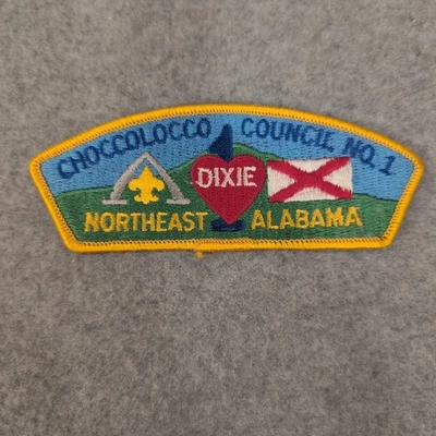 Choccolocco Council No 1 Dixie Northeast Alabama Boy Scout Embroidered Patch - Image 1 of 2