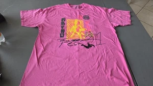 TRAVIS SCOTT Astroworld Festival 2021 Concert Merch Men T-Shirt -Pink Size XXL - Picture 1 of 8