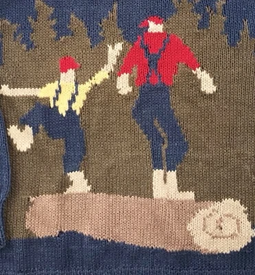 Suéter Vintage Logroller - JG Hook Rib - Ramie/Algodón Talla Para Hombre PEQUEÑO/MEDIANO Foto 1 de 4