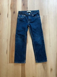 Levi's 514 Slim Straight Adjustable waist Blue Jeans Size 7 Regular 6-7 Youth - Picture 1 of 5