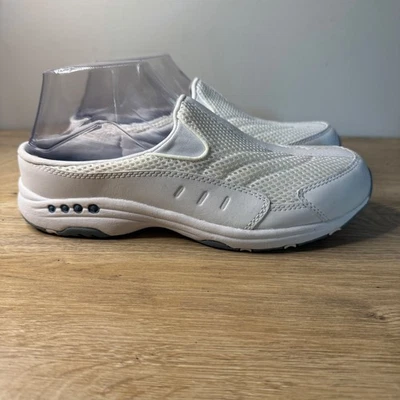 Женские удобные сабо Easy Spirit TravelTime белые без шнуровки сетка ширина 8,5 Вт повседневные - Изображение 1 из 4