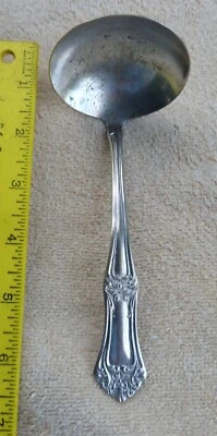 Cucharón Crown Silver Co. ARLINGTON patrón salsa/gravy con placa de desgaste 6 5/16 pulgadas Foto 1 de 4