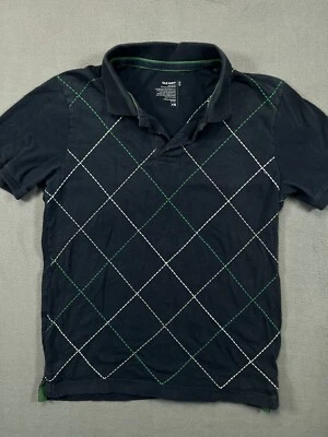 Old Navy Polo Shirt Mens Small Blue Green White Design Rugby Casual Mens  - Image 1 of 4