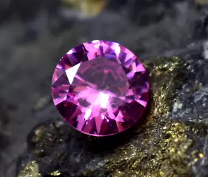 Natural Beautiful Pink Zircon in Round Cut 7.45 Ct Certified Loose Gemstone - Picture 1 of 4
