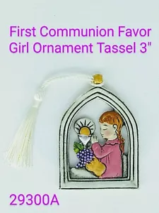 12 FIRST COMMUNION FAVORS Girl Tassel RECUERDOS Primera Comunión para Nina Resin - Picture 1 of 9