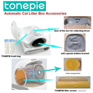 Automatic Cat Litter Box Accessories Bin Door Bottom Capsule Ventilation Mesh - Picture 1 of 16