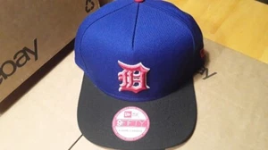DETROIT TIGERS ADULT MLB TROPICAL RED BLUE OSFA NEW ERA 950 AFRAME STRAPBACK HAT - Picture 1 of 8