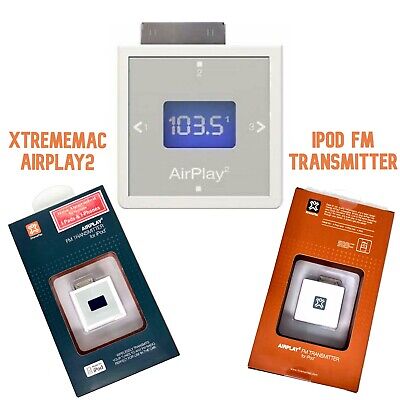 Xtrememac AIRPLAY2 FM Transmitter White Airplay 2 IPod IPhone Music To Radio • 5.56€