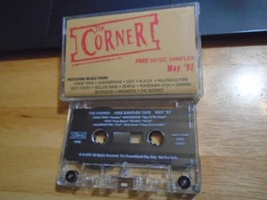 RARE PROMO Corner CASSETTE TAPE Megadeth OZZY OSBOURNE Dokken Queensryche WASP ! - Picture 1 of 2
