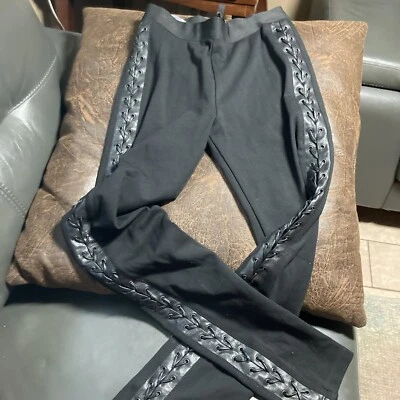 BCBG Maxazria Leather Lined Leggings Women’s Small - Image 1 of 4