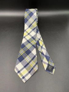 Express 100% Cotton Necktie Multicolor Plaid Office Modern 63" - Picture 1 of 8