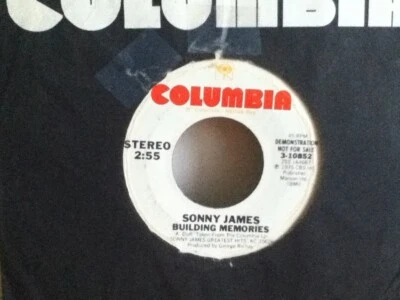 SONNY   JAMES  7"  VINYL  SINGLE ,  BUILDING  MEMORIES ( STEREO / MONO )  DEMO - Image 1 of 2