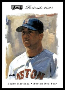 2003 Playoff Portraits Baseball Card Pedro Martinez Boston Red Sox #36 NM - Picture 1 of 2