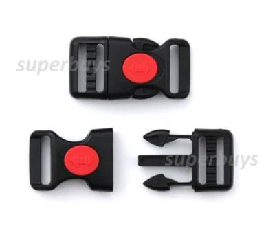 Hebilla de liberación lateral con bloqueo central de 25 mm Clip seguro Correa de cable Bolsa de correas Centro CL Foto 1 de 3