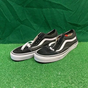 Vans Old Skool Black/White Low Suede Canvas Men's Shoes | Sz 9 - Picture 1 of 5